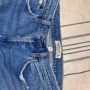 Abercrombie Curve Love Ankle Straight High Rise